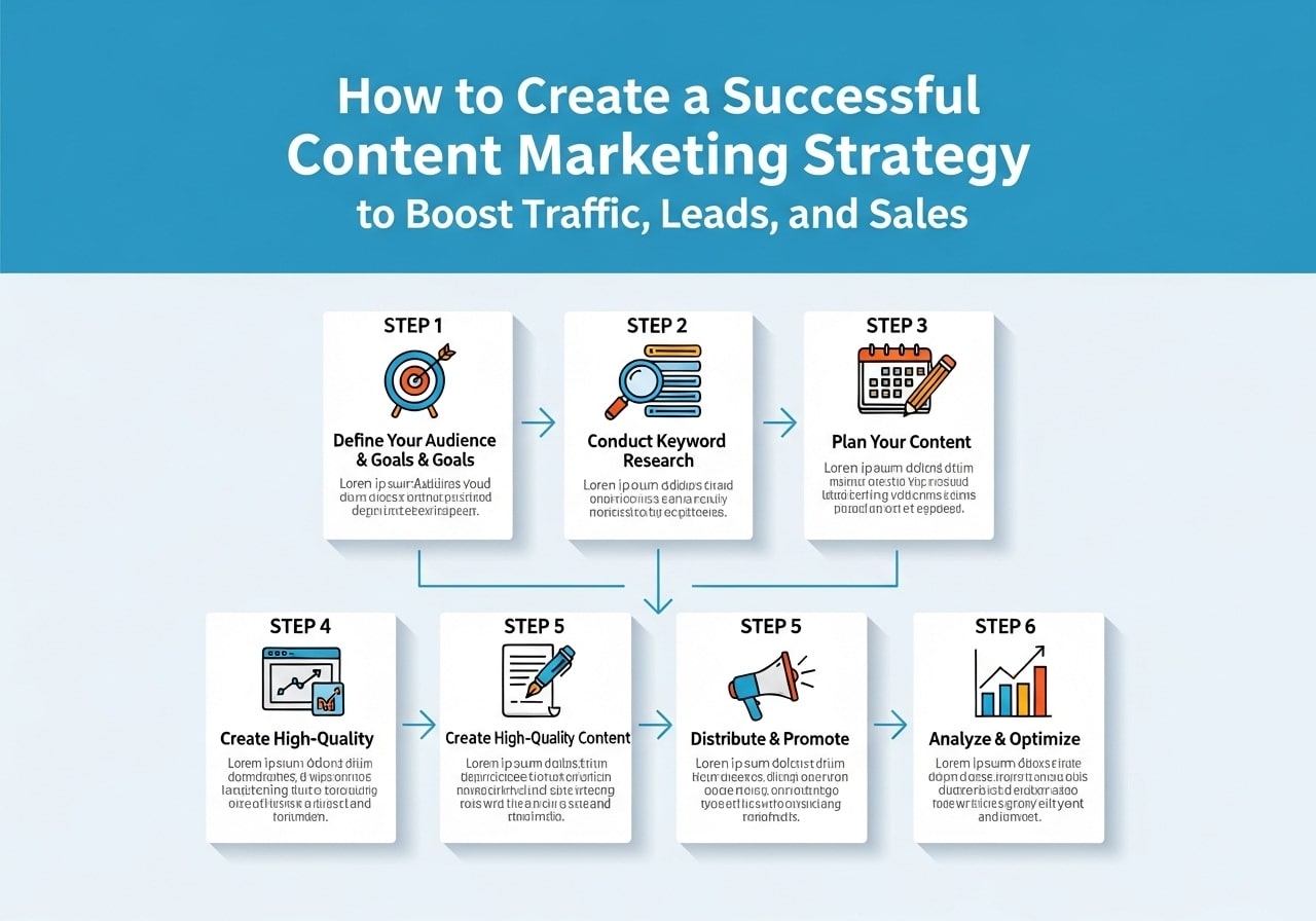 How to Create a Successful Content Marketing Strategy to Boost Traffic, Leads, and Sale
