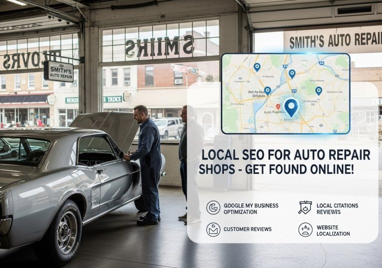 Local SEO for auto repair shops helps businesses get found by nearby customers