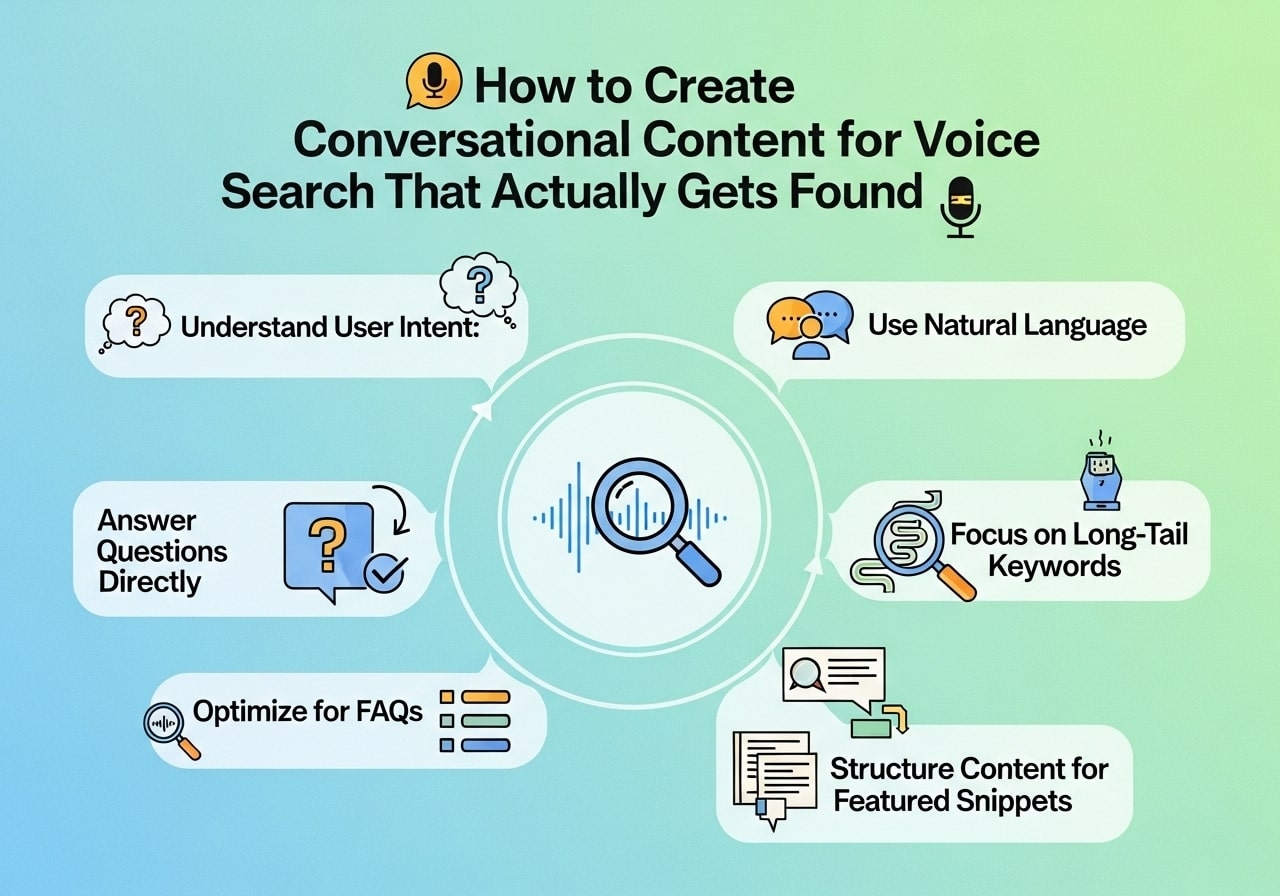 How to Create Conversational Content for Voice Search That Actually Gets Found